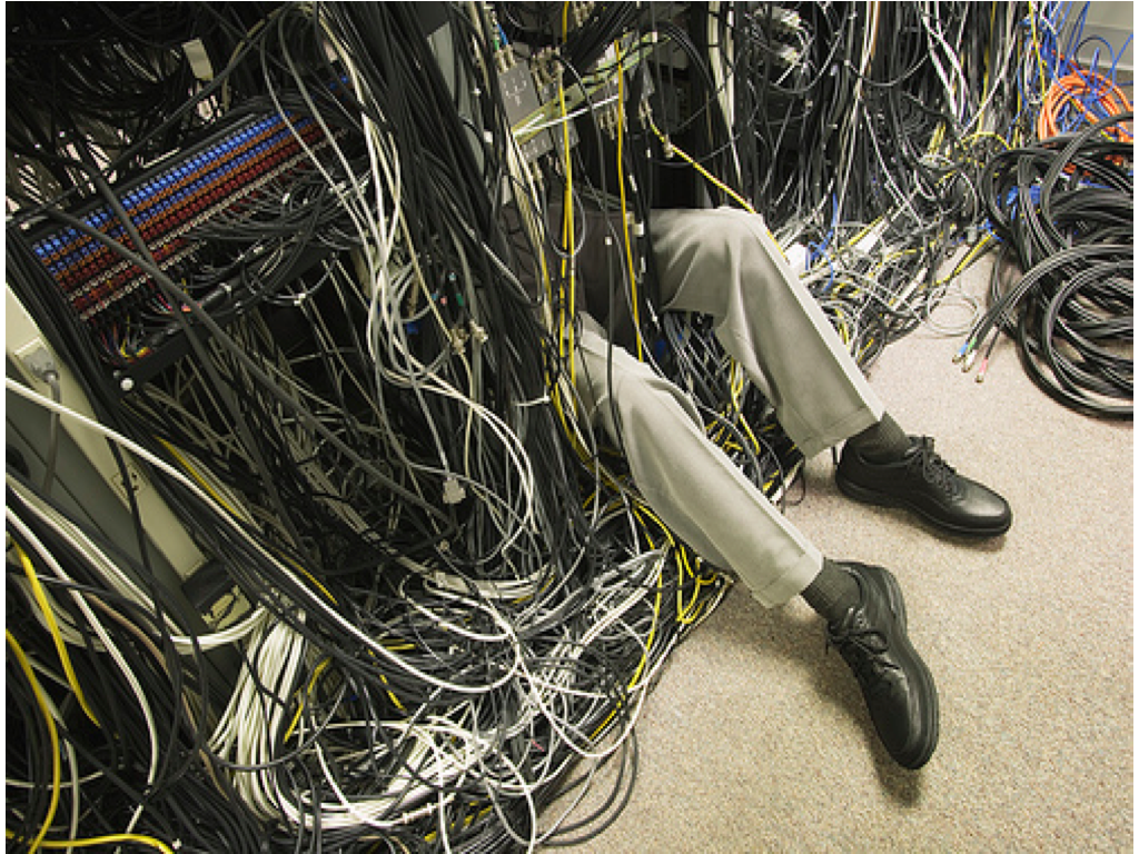 data center mess